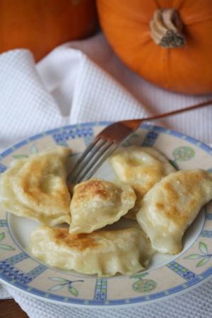 Pierogi ruskie z dynią