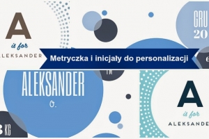 Darmowa metryczka i inicjały do personalizacji