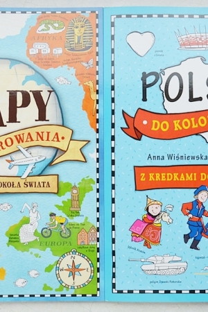 Mapy do kolorowania. Z kredkami dookoła Polski i Świata.